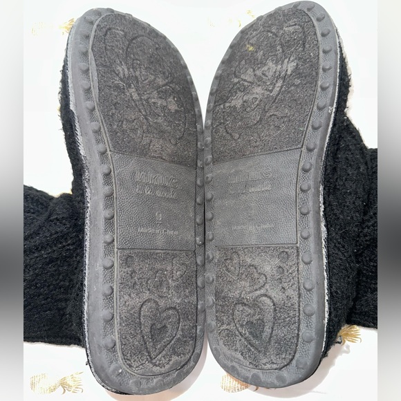 Mukluks a la mode knit boots, Black, Ladies Sz 9. EUC, Roll down or wear up. - Picture 8 of 12